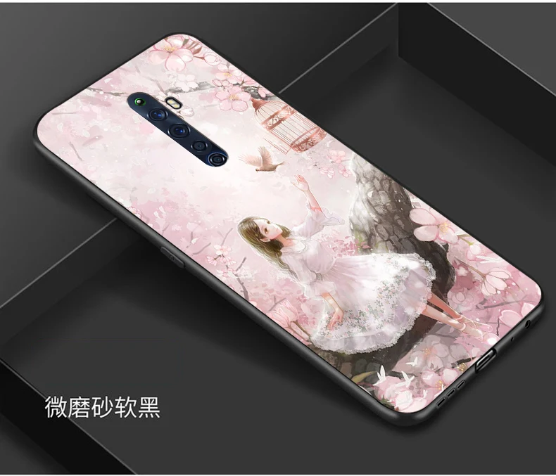 14 Для OPPO Reno2 Z чехол милый мультяшный Мягкий силиконовый чехол для OPPO Reno 2Z 2 Z чехол для телефона s черный бампер Капа для OPPO Reno2Z - Цвет: 14