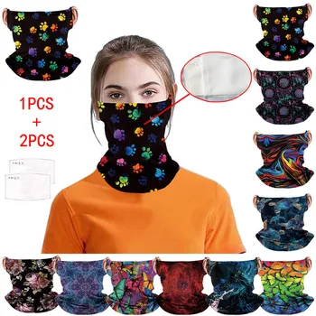 

Unisex Neck Multifunctional Mounting Ear Headband Breathable Face Cover Bandanas Cotton Cover Children Kid Cartoon Cute masque