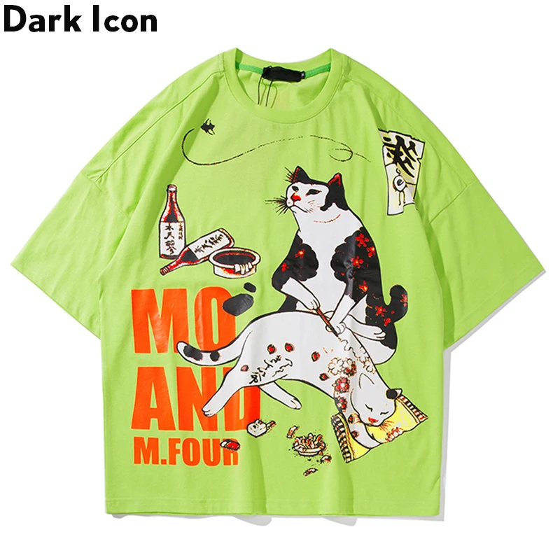 

Dark Icon Hip Hop T-shirt Men Women 2020 Summer Streetwear Men's Tshirts Oversized Tee Shirts Male Top