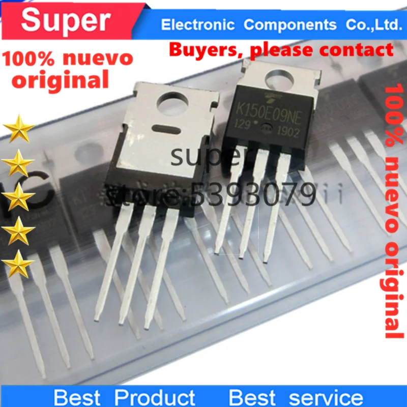 100% nuevo 10 unids/lote MOSFET TK150E09NE K150E09NE TK150E10NE TO-220 оригинальный транзистор | Электроника