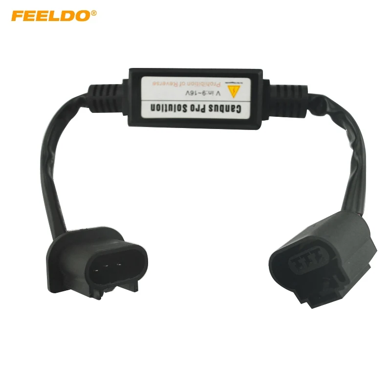 

FEELDO 10Pcs 12V Car HID Xenon Warning Canceller Error Free Decoder for H13 High Low Beam HID Xenon Headlight #AM4302