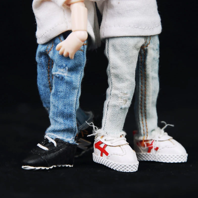 M0082 детская игрушка ручной работы 1/12 ob11 кукла blyth BJD/Аксессуары для кукол SD GSC Промытые джинсы с дырками 1 шт