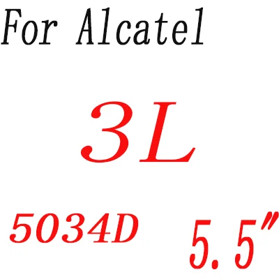 Экран протектор для Alcatel Работает с любым оператором, 1 1E(U3) 1X 1C 1S 3 3L 5 5024D 5033D 5034D закаленное Стекло пленка защитная крышка - Цвет: Alcatel 3L 5034D