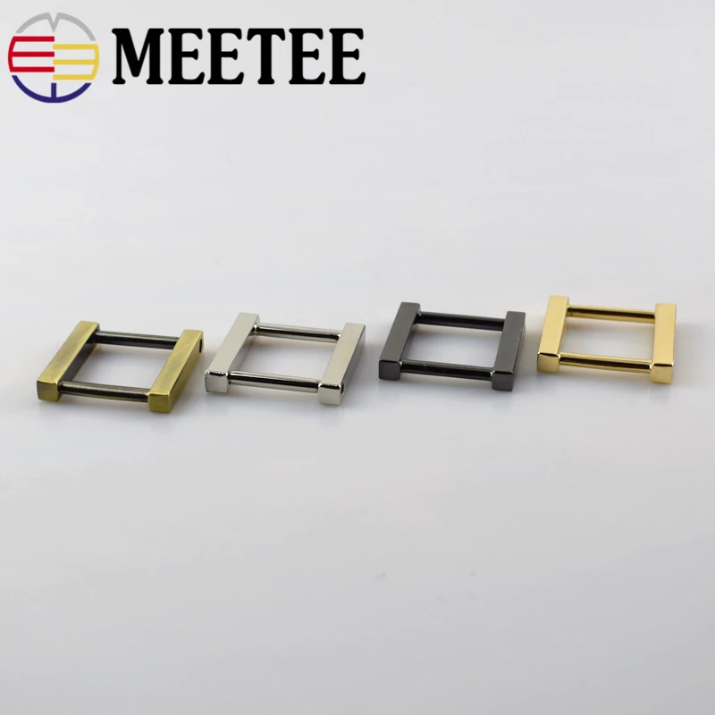 4/10 шт. Meetee 20/25 мм металлический уплотнительное кольцо в виде буквы D Чемодан оборудования съемный винты квадратные металлические пряжки, аксессуары для сумок F1-22