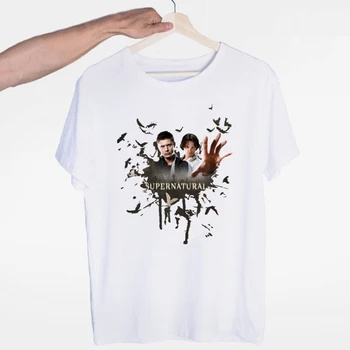 

Men's Supernatural Winchester Bros Saving People Things T-shirt Summer Casual Tshirt Women Funny T Shirts