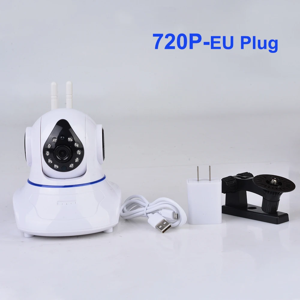 EU-720P Ip-камера, детская камера, 720 P, беспроводная мини-камера для домашней безопасности, двухстороннее аудио, ночное видение, CCTV, WiFi камера, детский монитор - Цвет: EU-720P