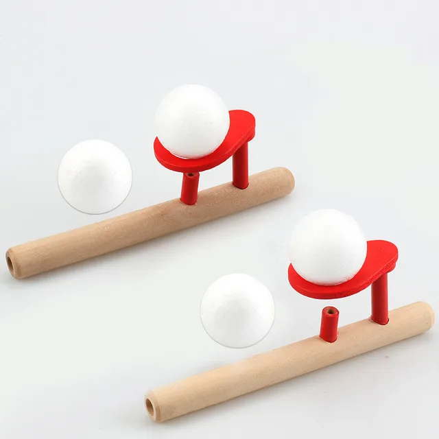 Wooden Blowing Ball Balance Training Vital Capacity Stick for Baby Boy Girl Kid Learning Educational Toys 5