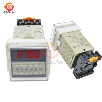 

DH48S-S Programmable Double Time Delay Relay Socket Base Voltage DC 12V 24V AC 110V AC220V