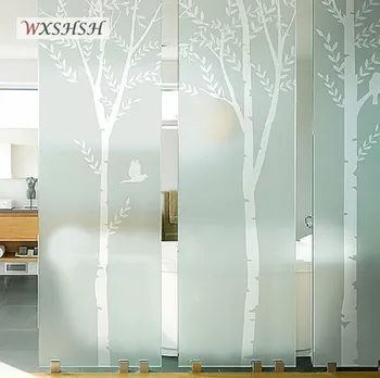 

Static Cling Window Film Customized Size Vinyl Moon Forest Home Decoration Privacy Protection Durable Glass Covering Raamfolia