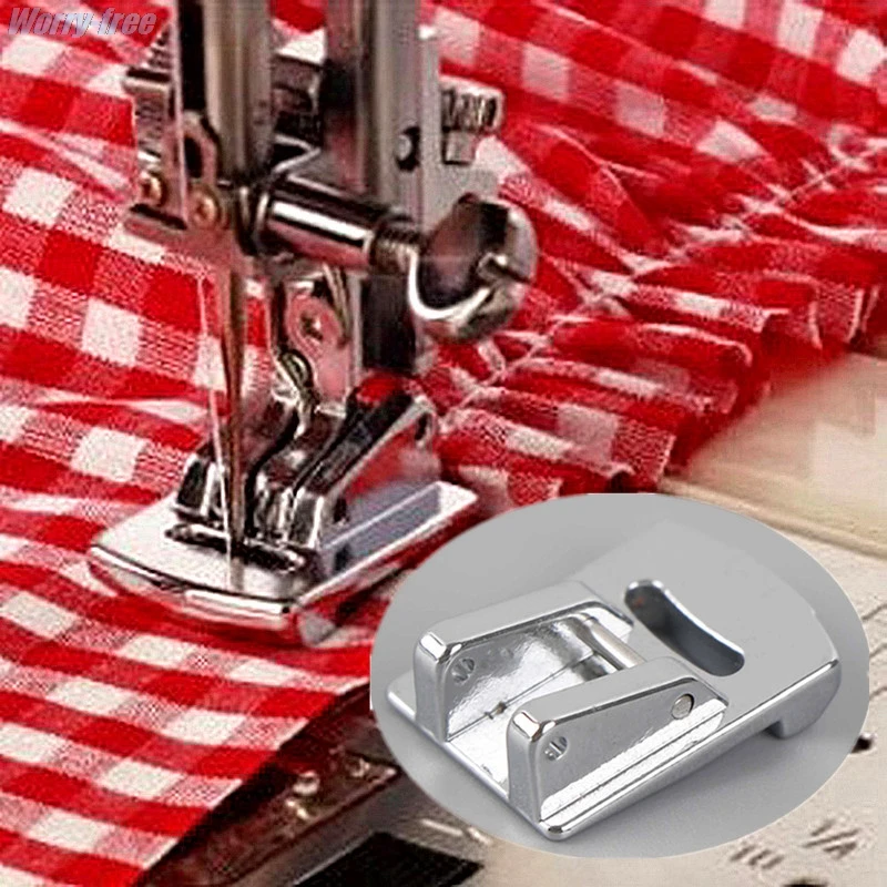 1Pcs Sliver Rolled Hem Curling Presser Foot For Sewing Machine Singer Janome Sewing Accessories Hot Sale