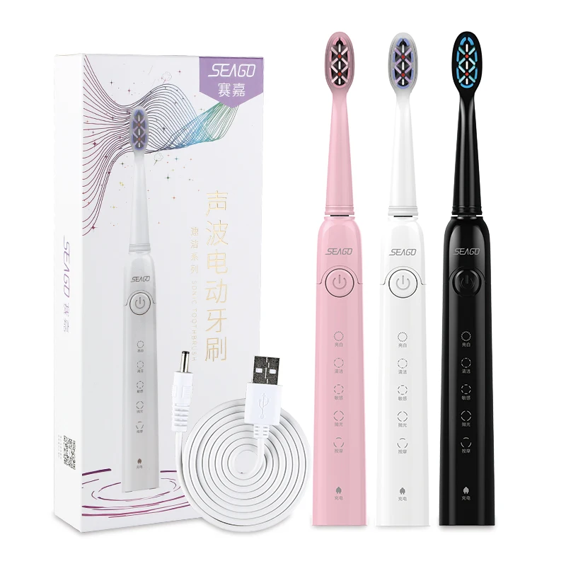 Sonic Electric Toothbrush Sonic USB Rechargeable 5 Modes Smart Ultrasonic Toothbrushes Travel case Oral Care 7pcs brush heads Sonic Electric Toothbrush Sonic USB Rechargeable 5 Modes Smart Ultrasonic Toothbrushes Travel case Oral Care 7pcs brush heads