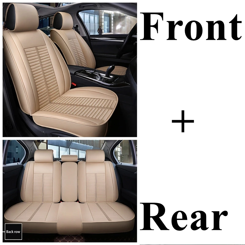 Автомобильный чехол для сиденья Volkswagen Passat b5 b6 b7 b8 polo Touareg golf 4 5 6 7 Bora Candy Magotan Sagitar Sportsvan Phideon gol - Название цвета: beige standard