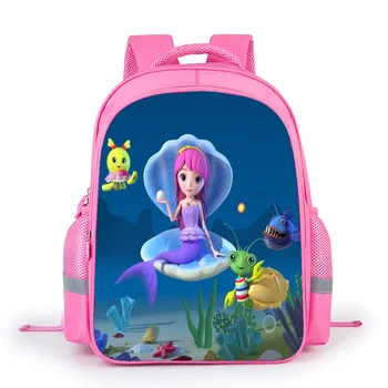

2020 Little Mermaid Ariel Backpack Princess Kids School Bag Fairy Tale Schoolbag Book Bags for Teen Girls mochila Bolsa