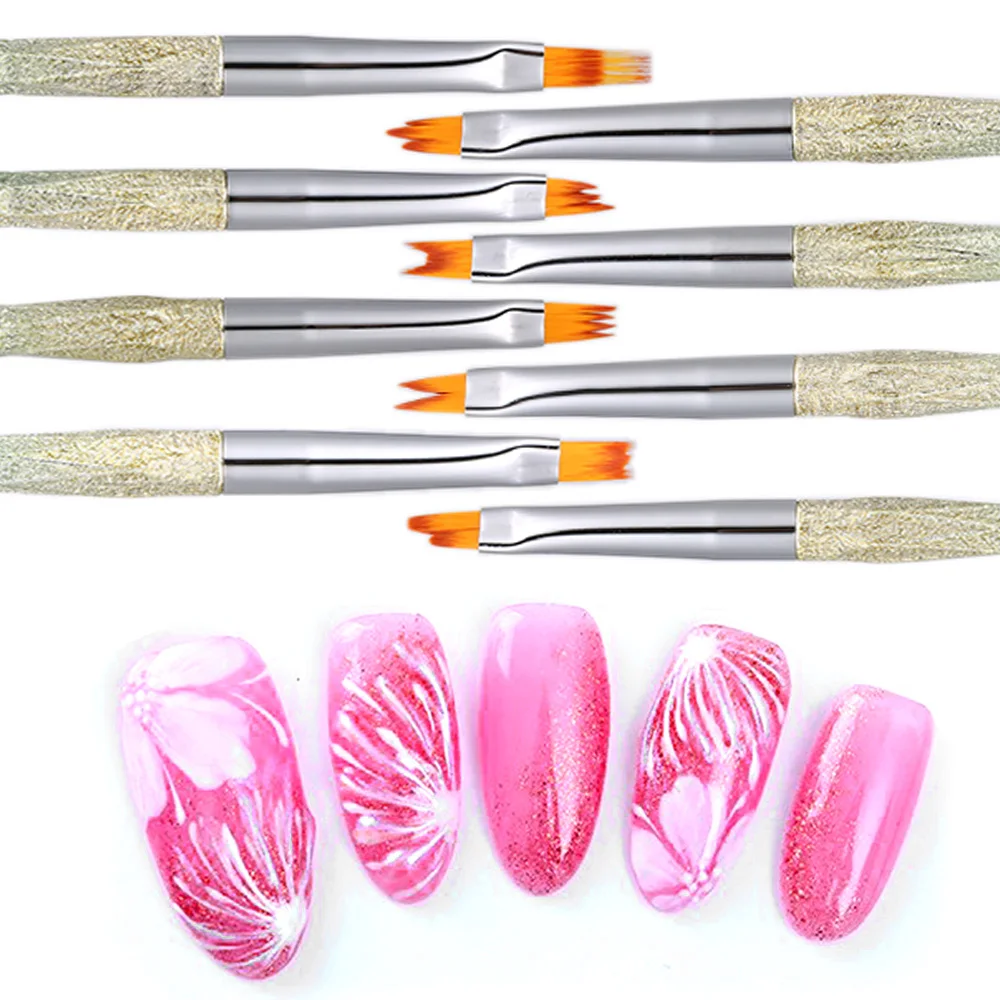 

Nail Brush Pen Painting Sculpturing Drawing Line Pen Plastic Handle Manicure Gel Nail Brush Nail Art DIY Tool
