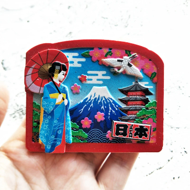 Tokyo Japan Refrigerator Stickers Mount Fuji Hokkaido Nagasaki Osaka Travel Memorial Magnetic Fridge Magnets magnetic fridge magnets magnetic sticker magnetic fridge stickers