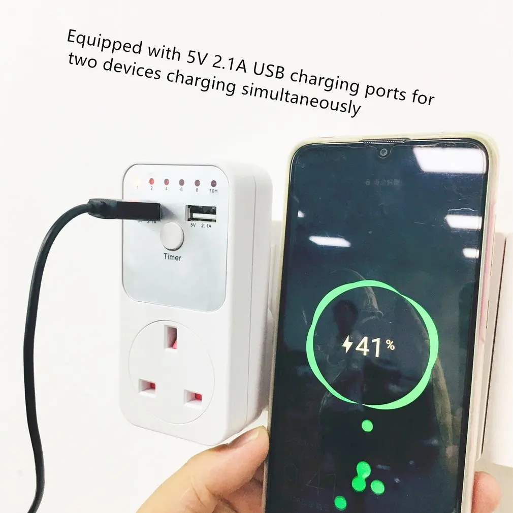 Двойной USB разъем Синхронизации таймер переключатель обратного отсчета розетка контроллер умный дом настенный стол USB зарядное устройство адаптер штекер