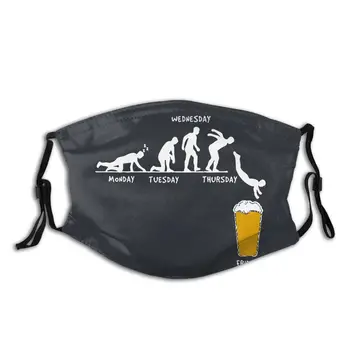 

Week Craft Beer Non-Disposable Mouth Face Mask Printed Anti Bacterial Dustproof Mask Protection Cover Respirator Mouth Muffle