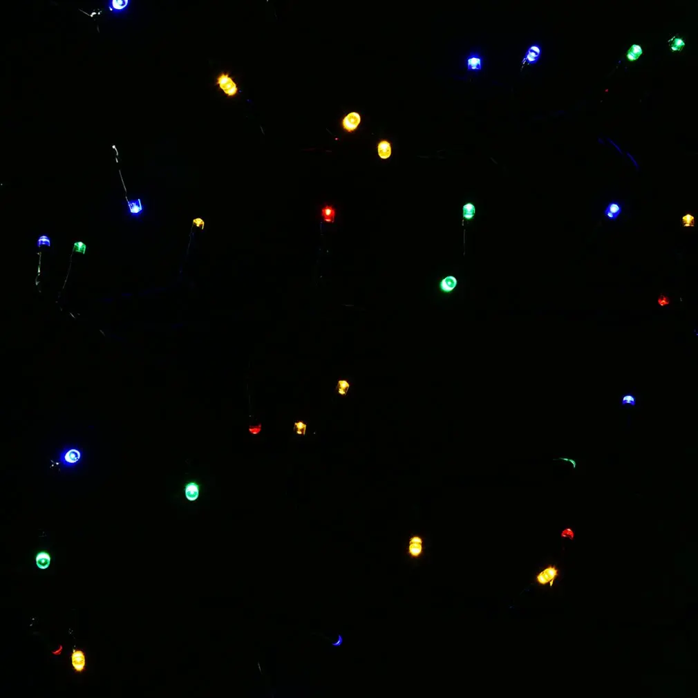 Открытый легкий 10 м водонепроницаемый 50 светодиодный Солнечный Праздник Гирлянды для рождественского фестиваля Фея Рождественская светодиодная гирлянда
