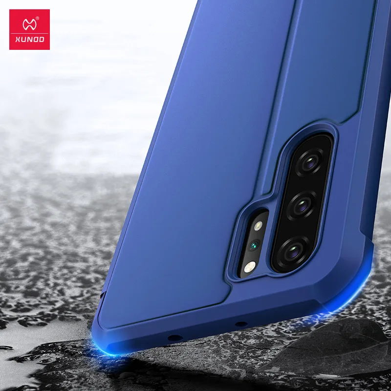 Xundd кожаный чехол для телефона samsung Galaxy Note 10 10+ S10 защитный чехол сплошной цвет чехол для samsung Бизнес Мода Стиль