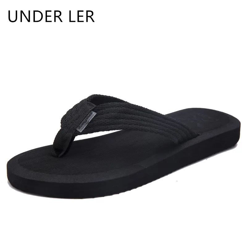 

2020 New Arrival Summer Men Flip Flops High Quality Beach Sandals Anti-slip Zapatos Hombre Casual Shoes T044