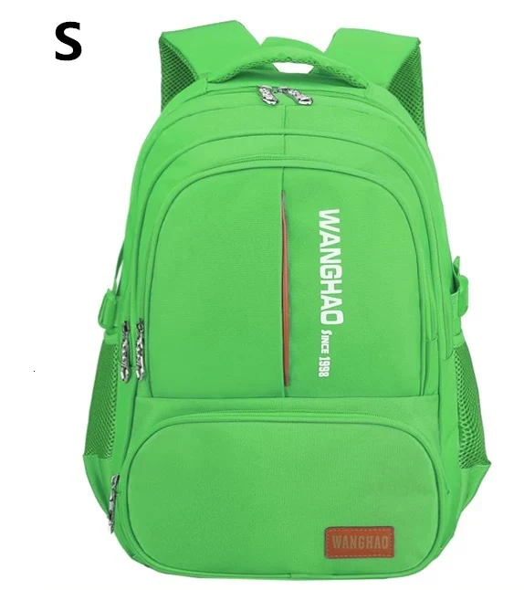 Children School Bags For Boys Girls High Quality Nylon Backpacks Lighten Burden On Shoulder For Kids Backpack Mochila Infantil - Цвет: S green