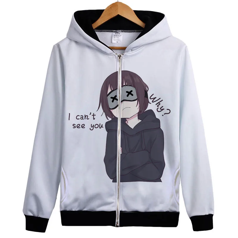 Menhera chan Hoody Japan Anime Menhera chan hoody coat Cute Expression Menhera-chan Lovely Funny Custom Cosplay hoody jacket