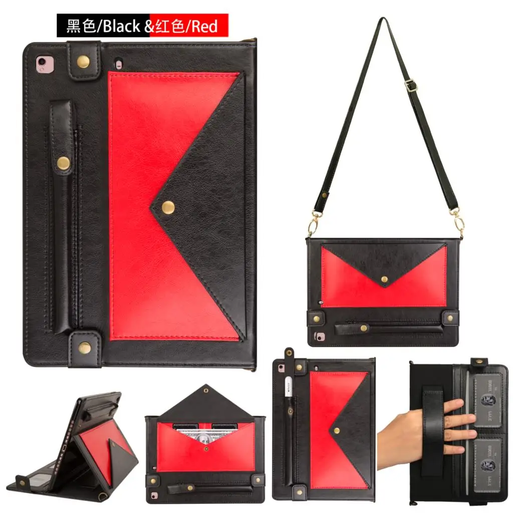 Чехол для samsung Galaxy Tab S6 10,5 SM-T860 SM-T865 10," планшет, умный конверт, Стильный чехол для Galaxy Tab S6 10,5 чехол - Цвет: Black red