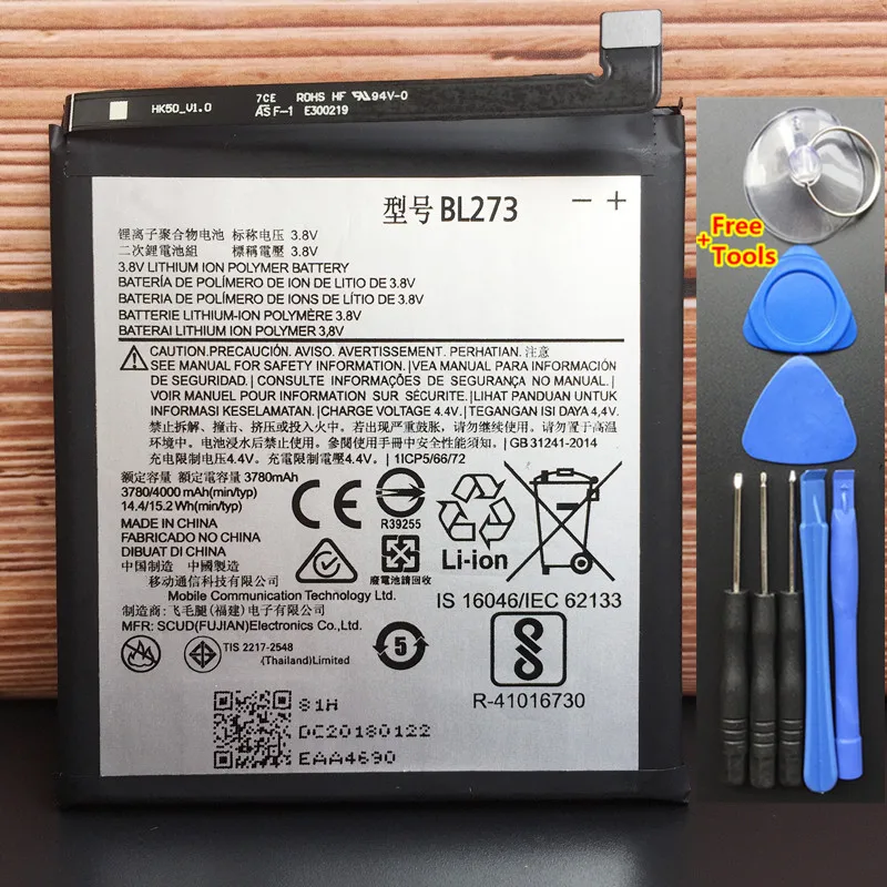 Новый оригинальный высококачественный аккумулятор 4000 мАч BL273 для Lenovo K6 Note / с