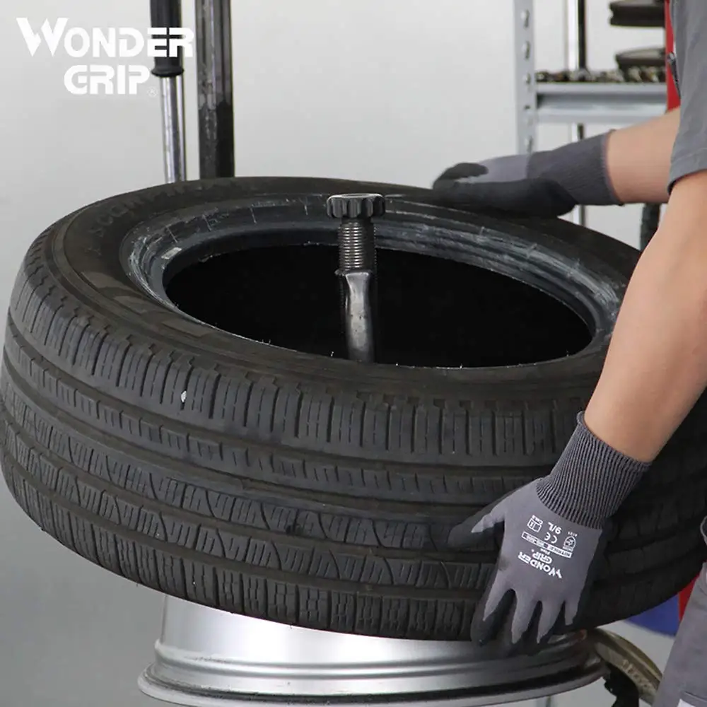1 пара перчаток безопасности сада Wonder Grip нейлоновые нитриловые песчаные рабочие перчатки рабочие защитные перчатки