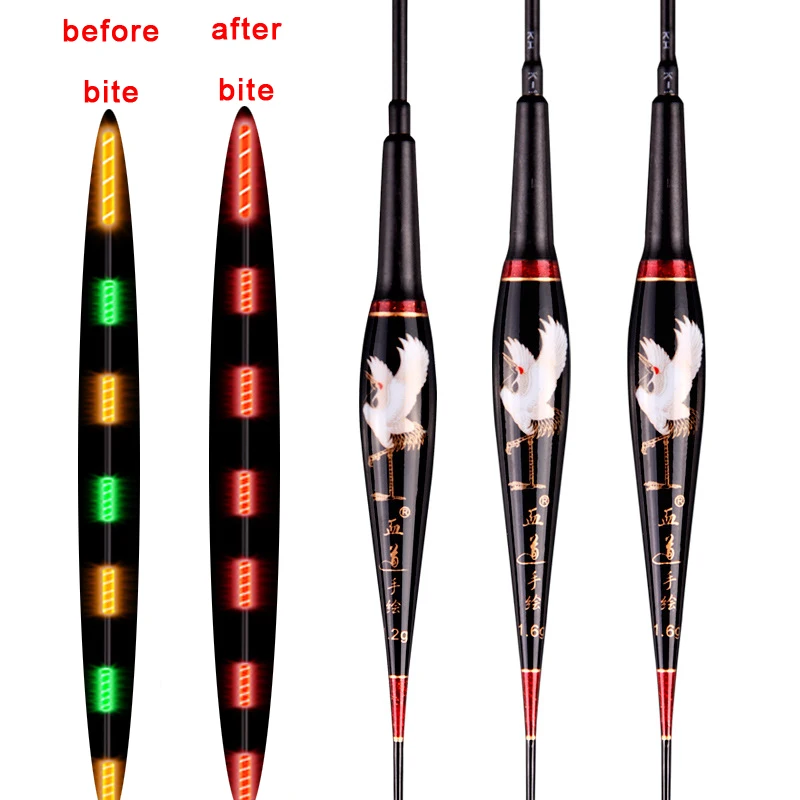 

Smart Fishing Floats Gravity Sensor LED Electric Glowing Luminous Floats Nano Night Light Fishing Bobber Buoys Tackle