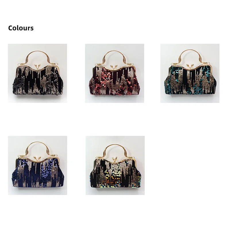 Luxy Moon Black Vintage Ladies Evening Bags Available Colors