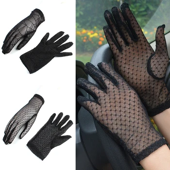 

Driving Glove Lace Gloves Lady Gloves Wrist Glove New Fashion Anti-UV Short Protection Glove Sunscreen Gloves Etiquette Glove