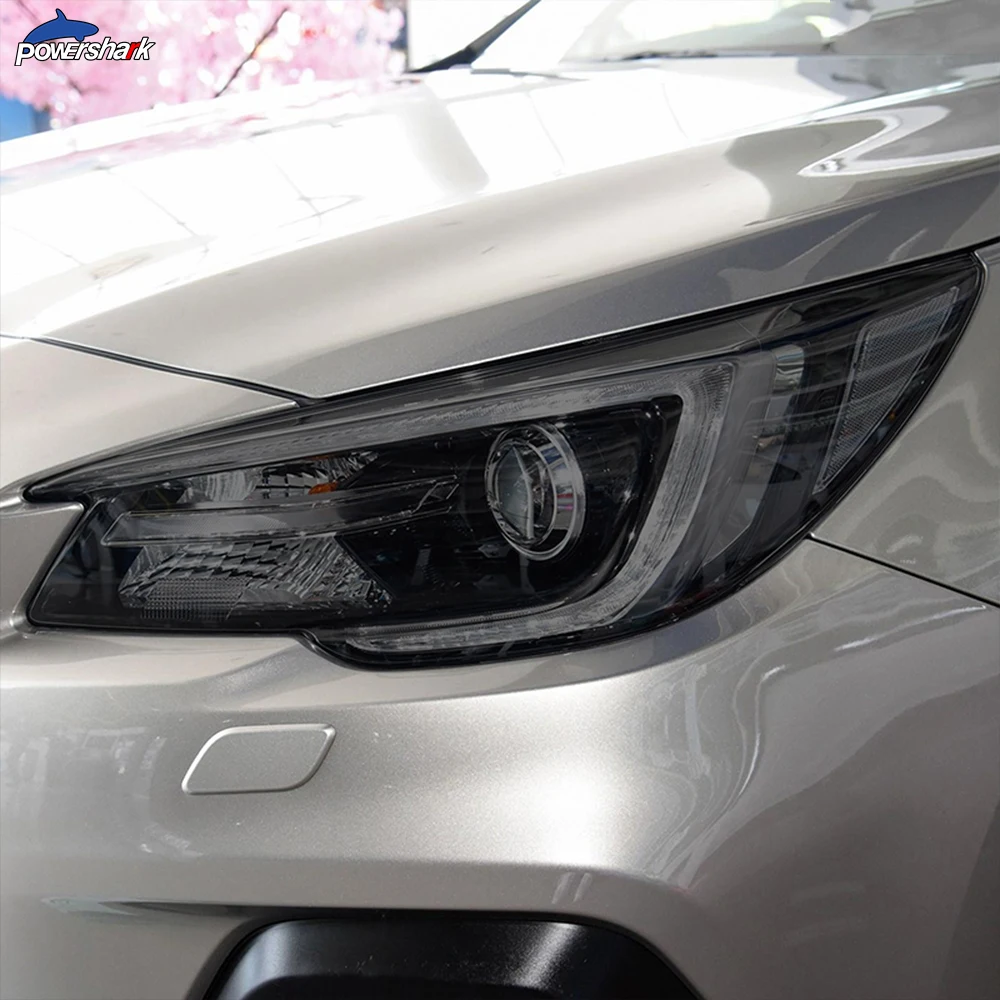 Черная защитная пленка для автомобильных фар 2 шт. прозрачная наклейка из ТПУ Subaru