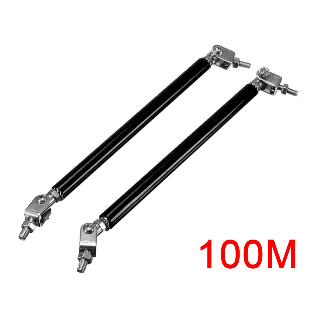 1 пара 75 мм/100 мм/150 мм/200 мм универсальный Передний Задний бампер протектор разделительная штанга поддержка регулируемая - Цвет: Black  100M