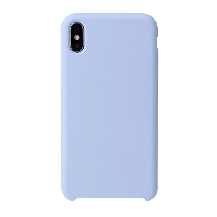 10-Lilac violet G чехол, Модный Чистый жидкий силиконовый чехол для телефона для iPhone X, iPhone Xs, мягкий чехол для телефона для iPhone XR, iPhone XS MAX, чехол для телефона - Цвет: 10-Lilac violet