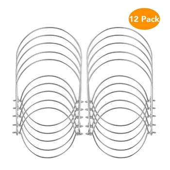 

12pcs/lot General Jar Lid Hanger Stainless Steel Wire Handles Canning Iars Compatible 70mm Mouth for Tree Yard Kitchen