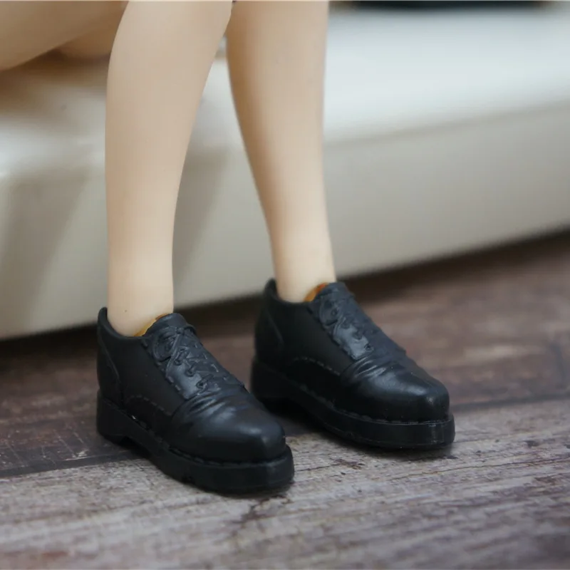 Blythy Puppe Stiefel Puppe Dekore 1/6 Blyth Puppe Schwarz Kaffee Blau Weiß Silber Sandalen Schuhe Kinder DIY Dressing Spielzeug Mode Schuh – Detail 8