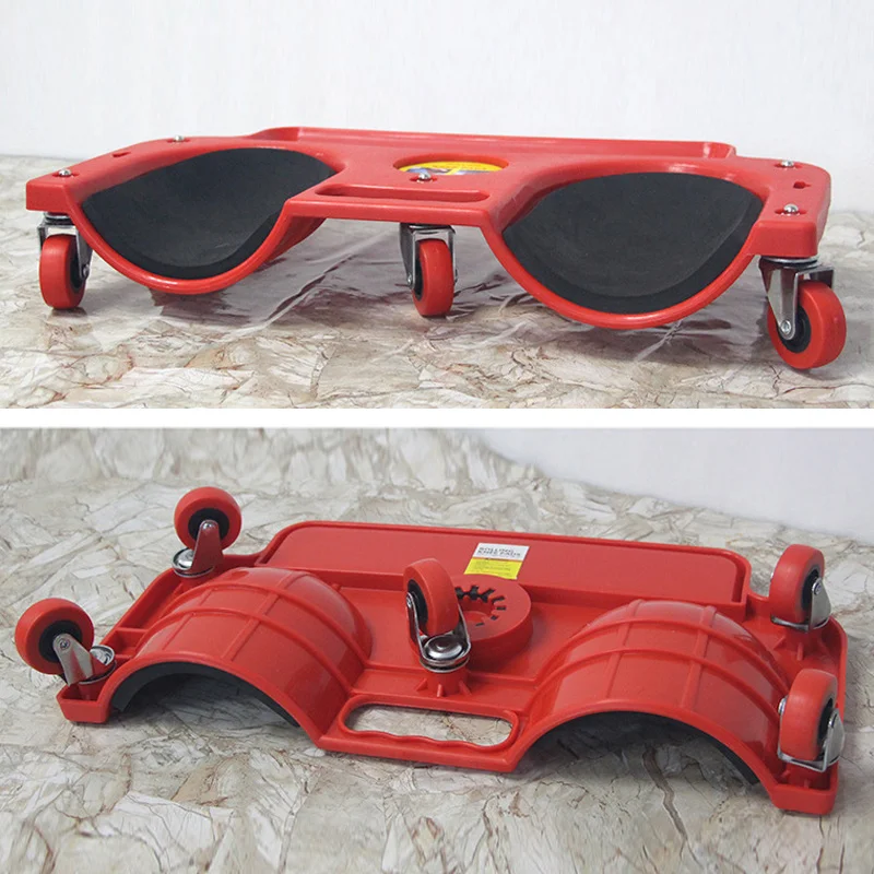 

New Rolling Knee Creeper Pads Cushioned 350 lbs Capacity 5 Swivel Castors Tool Tray Holder XOA88