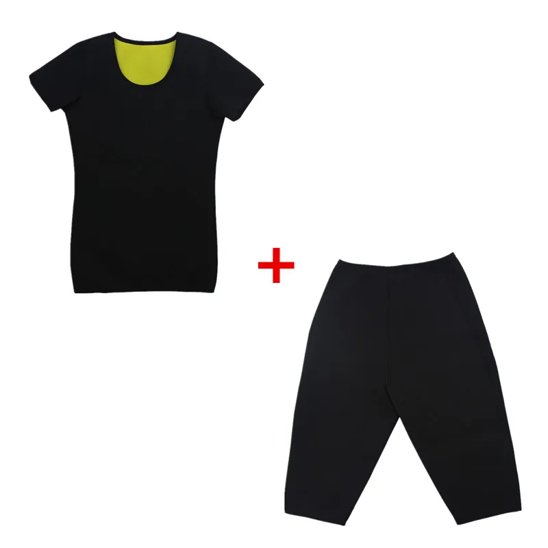 2 piece set Для похудения с длинным рукавом, мужской комплект, топы, Корректирующее белье, штаны, рубашка, фитнес, талии, корсеты, спортивные, пот, сауна, трусы, потеря веса, неопрен - Цвет: 2 piece set