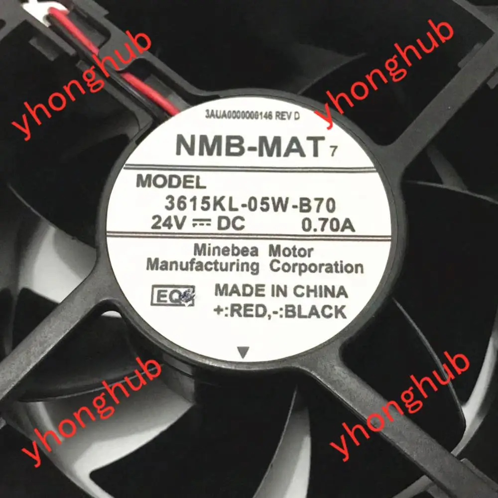Ventilador de Refrigeração do Servidor Nmb-mat 3615kl05w-b70 Eq4 dc 24v 0.70a Fios 92x92x38 mm - Imagem 4