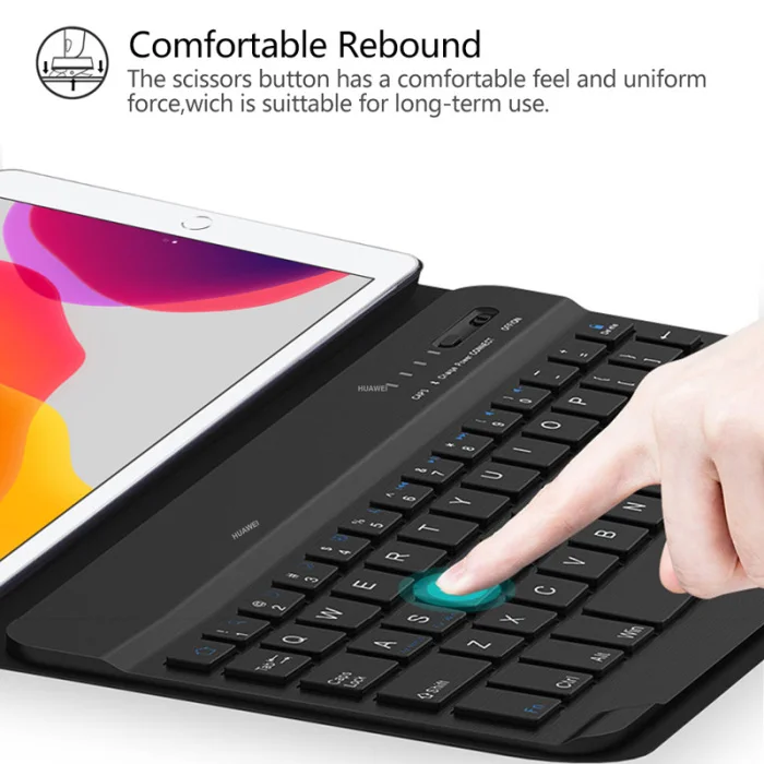 Чехол с клавиатурой, набор Bluetooth, протектор, портативный, ультра-тонкий, для iPad 10,2, планшета, DQ-капля