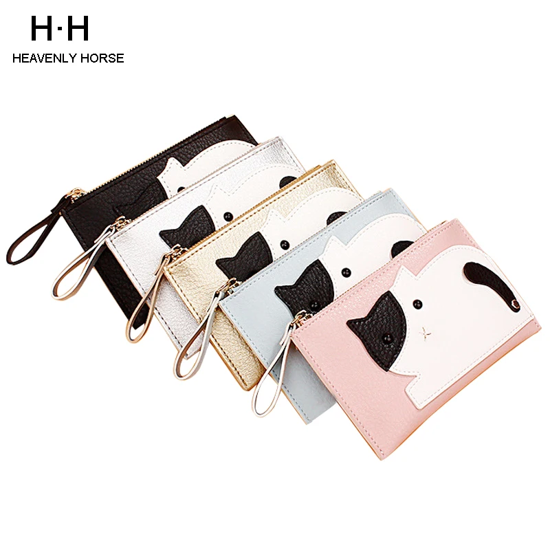 

2019 New Arrival Pu Leather Women Purse Pocket Ladies Short Wallet Cute Cartoon Card Holder Bag Fashion Mini Coin Purse