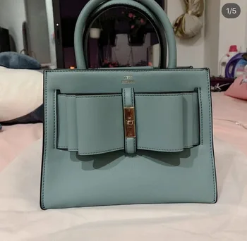 

2020 new ladies shoulder bag pu leather fashion bow decoration handbag large capacity messenger bag