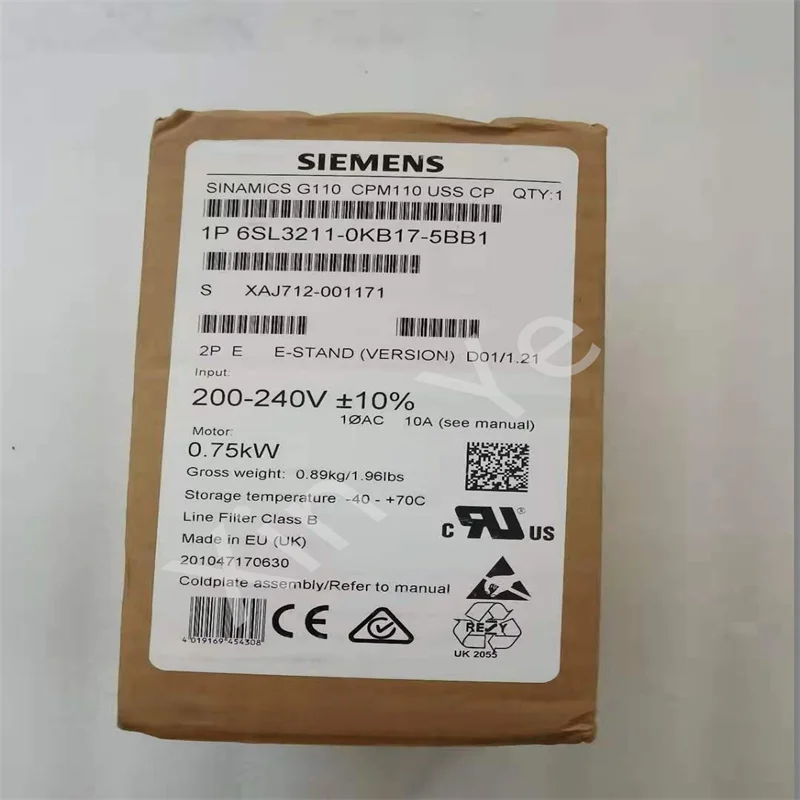 Оригинальный точечный Инвертор Siemens 6SL3211-0BK17-5BB1 | Инструменты