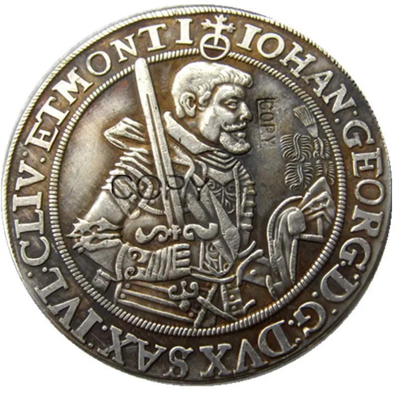Необычные торги начиная с 1 $ Германия SACHSEN Георг I THALER 1624 Серебряный EF