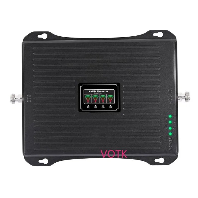 VOTK New QUARD Band Signal Booster 2G 3G 4G Cell phone Repeater AGC 800 900 1800 2100MHZ MOBILE AMPLIFIER | Мобильные телефоны и