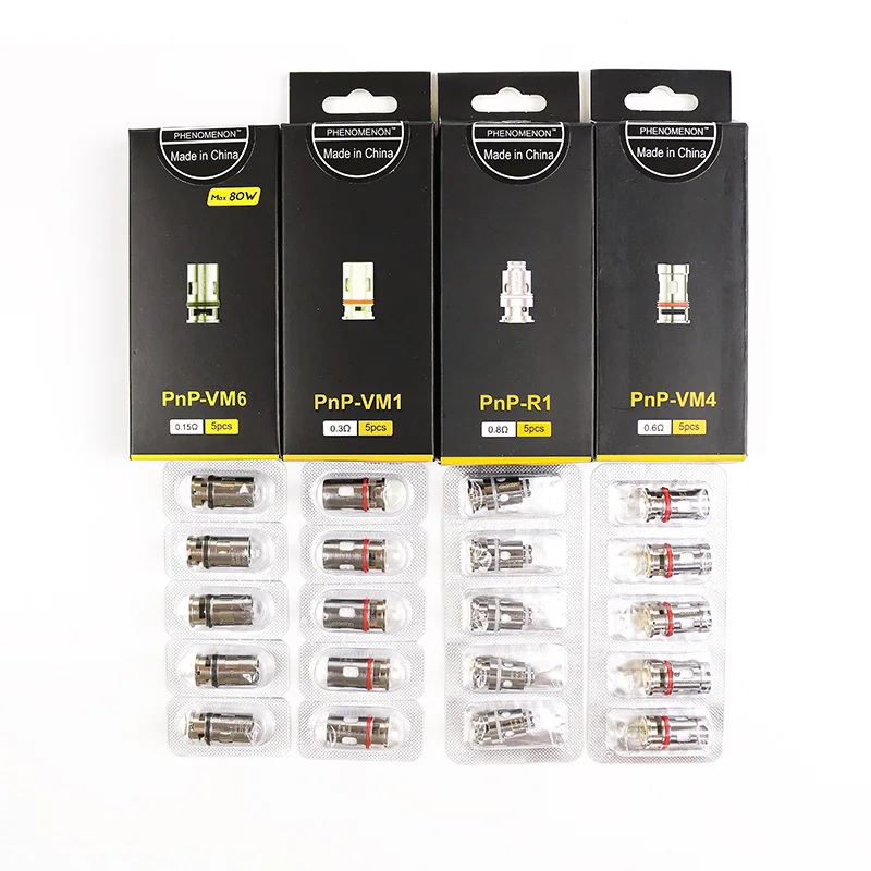 5 uds Vinci PnP bobinas VM1 R1 VM4 VM6 de malla de bobina 0.3ohm 0.15ohm 0.6ohm 0.8ohm para VINCI X/R DRAG bebé Mod Pod Kit