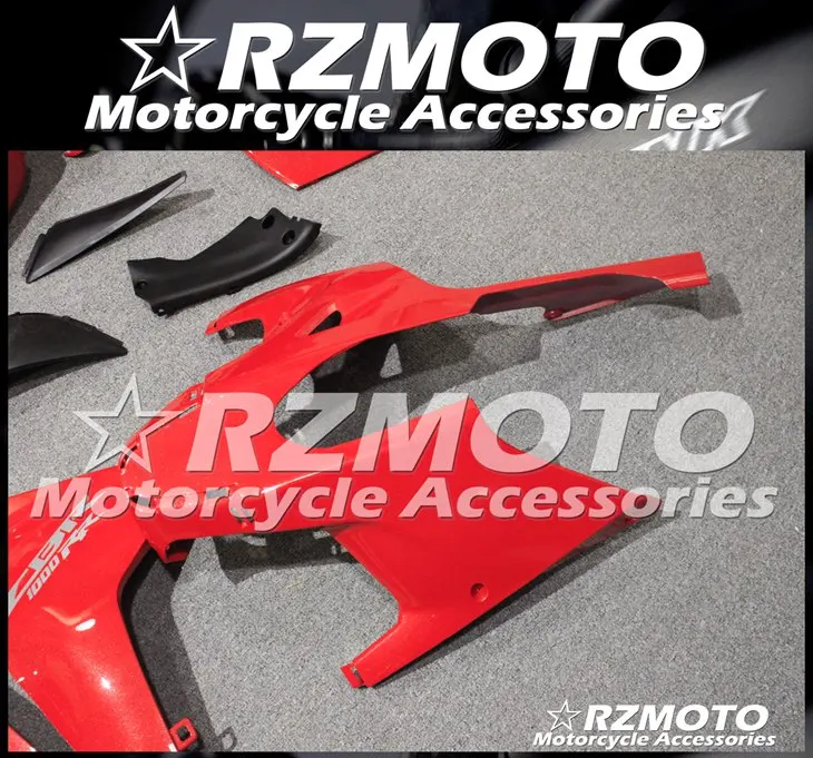 ABS литья под давлением полный обтекатель комплект кузов Подходит для HONDA CBR1000RR 1000RR 2008 2009 2010 2011 08 09 10 11 красный глянцевый