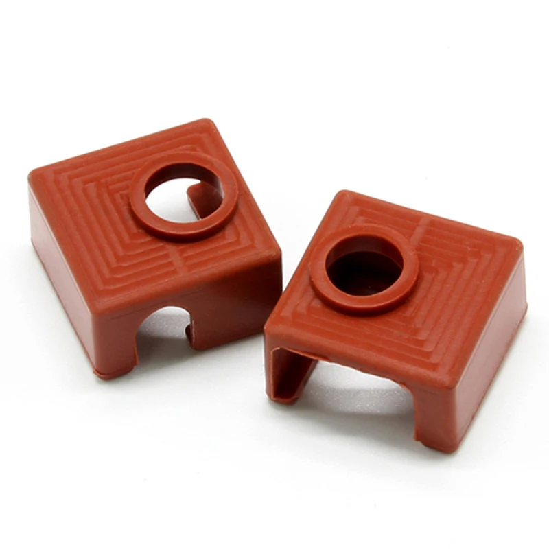 

2 PACK for 3D Printer Heater Block Silicone Cover MK7/MK8/MK9 Silicone Socks for Creality CR-10,10S,S4,S5 Anet A8 Heater Block