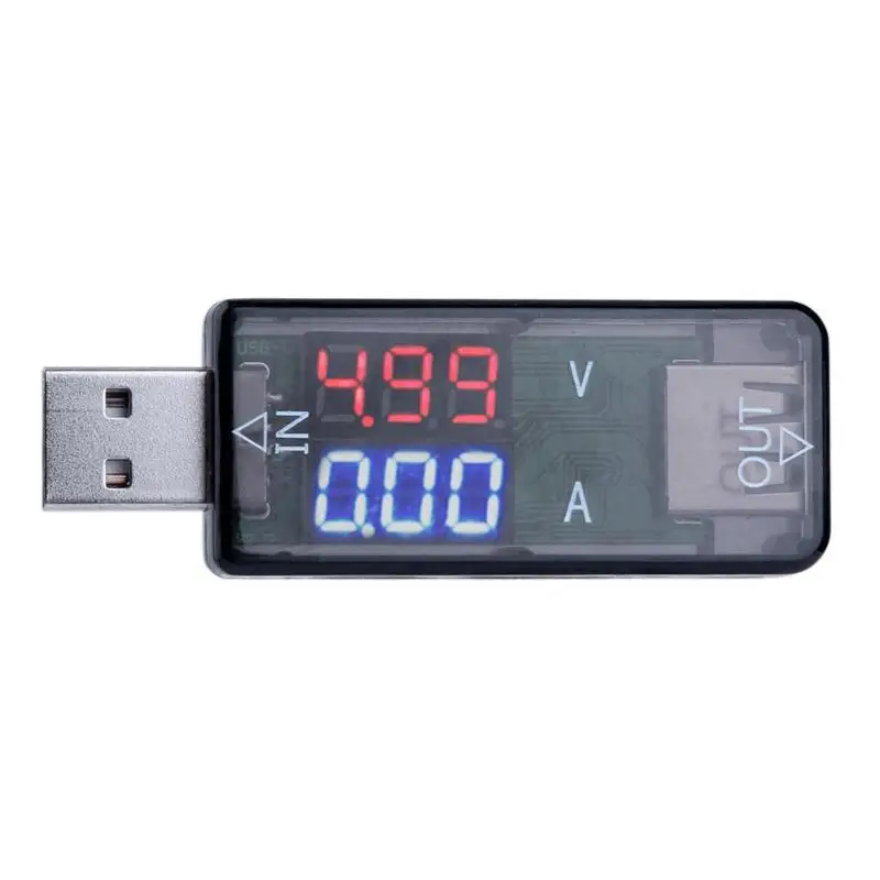 USB зарядное устройство постоянного тока 3,2-10 В 0-3A светодиодный измеритель напряжения тока Вольтметр Амперметр